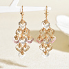 Brass Hollow Hoop Earrings XQ6023-4-1