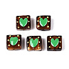 Handmade Spray Painted Lampwork Beads LAMP-N035-02B-1