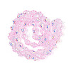 Electroplate Transparent Glass Beads Strands EGLA-N020-03D-2