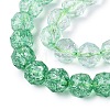 Crackle Transparent Glass Beads Strands GLAA-Q108-02A-05-3
