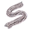 Anti-Tarnish Electroplate Glass Beads Strands EGLA-ZX010-6mm-01-3