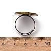 Brass Adjustable Ring Blank Base Cabochon Setting Components X-KK-O003-05AB-NF-4