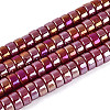 AB Color Plated Opaque Glass Beads Strands GLAA-T026-3x6mm-P14-1