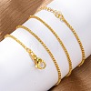 Brass Box Chains Necklaces for Women NJEW-D302-08G-5