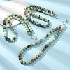 10MM Natural Green Line Jasper Round Beaded Necklaces GG-CBAA808-02P-C-1