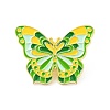 Flower Butterfly Enamel Pin JEWB-J005-07C-G-1