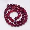 Natural Agate Beads Strands G-G583-8mm-03-2