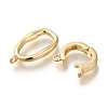 Brass Fold Over Clasps X-KK-H480-15G-2