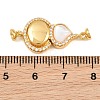 Brass Micro Pave Clear Cubic Zirconia Magnetic Clasps CU-CBA8264-06G-3