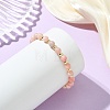 Natural Pink Opal & Synthetic Hematite Non-magnetic Beaded Stretch Bracelets for Women BJEW-JB13940-03-2