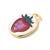 Printed Brass Pendants KK-K274-07G-18-2