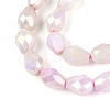 Anti-Tarnish Electroplate Glass Beads Strands GLAA-T025-13A-08-3