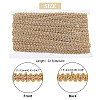 Sparkle Braided Polyester Lace Trim OCOR-WH0079-24A-3