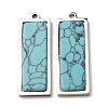 Dyed Synthetic Turquoise Pendants GG-CBA1E47-07P-1