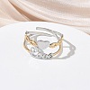 304 Stainless Steel Cuff Open Rings RJEW-Z121-02GP-03-2