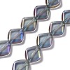 Electroplate Glass Beads Strands EGLA-L032-FR05-1