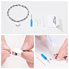 Non-Tarnish 304 Stainless Steel Heart Charm Bracelets WG609E7-01-3