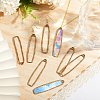 CHGCRAFT 20Pcs Alloy Open Back Bezel Big Pendants FIND-CA0008-87AB-5