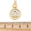 Brass Twelve Constellations Tarot Pendant Necklaces NJEW-Q006-01L-G-3