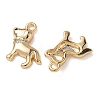 Brass Micro Pave Cubic Zirconia Charms KK-D261-08G-2