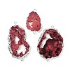 Dyed Natural Druzy Agate links G-R012-05S-06-3