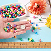 Mixed Color Acrylic Enamel Beads SACR-TA0001-08-6
