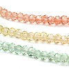 Transparent Painted Glass Beads Strands X1-DGLA-A034-T1mm-A04-4