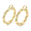 Brass Twist Rope Hoop Earrings EJEW-K248-15G-1