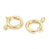 SHEGRACE Brass Spring Ring Clasps XGRPCN223-224G-1