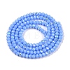 Electroplate Opaque Solid Color Glass Beads Strands EGLA-A044-P2mm-L17-2