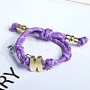 Letter N Cotton Cord Braided Knot Bracelets FS-WG79C27-14-1