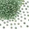 100G Baking Paint Imitation Jade Glass Beads DGLA-YW0001-54E-1