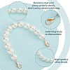   6Pcs 6 Style Resin Imitation Pearl Beaded Chain Purse Strap Extenders FIND-PH0009-60-4