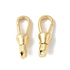 Brass Keychain Clasps KK-F893-18G-1