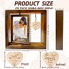 Double Sided Wooden Rotating Photo Frames with DIY Word Mom Heart DJEW-WH0056-004-2