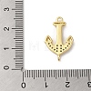 Rack Plating Brass Micro Pave Cubic Zirconia Pendants KK-C052-36G-3