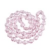 Transparent Glass Beads Strands DGLA-N021-02A-03-2