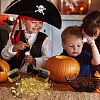 Alloy Pirate Treasure Prop  with Gold Bars Miniature Model DJEW-WH0028-034A-G-5