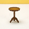 Wooden Round Pie Crust Table Miniature Ornaments PW-WGCE583-01-2