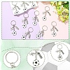 10Pcs Football Theme Alloy Keychain KEYC-YW00231-2