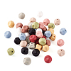  60Pcs 10 Colors Cube Food Grade Eco-Friendly Silicone Beads SIL-TA0001-54A-9