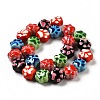 Handmade Printed Porcelain Beads X1-PORC-F005-02-5