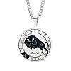 Non-Tarnish Unisex 201 Stainless Steel Constellation Pendant Necklaces NJEW-T011-LA721-2-1