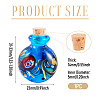 Handmade Lampwork Perfume Bottle Pendants LAMP-TADJ0001-05D-3