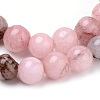 Natural Plum Blossom Jasper Beads Strands X-G-Q462-63-8mm-2