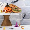 12Pcs 2 Colors Polyester Witch Hats AJEW-CP0005-50-6