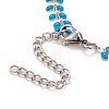 Enamel Wheat Link Chain Necklace NJEW-P220-02P-06-4