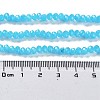 Baking Paint Imitation Jade Glass Bead Strands X-DGLA-A034-J4MM-A13-5