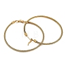 Ion Plating(IP) 304 Stainless Steel Ring Hoop Earrings for Women EJEW-M023-08A-1