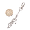 Moon Alloy Swivel Lobster Claw Clasps & Brass Cable Chains AJEW-JB01337-02-3